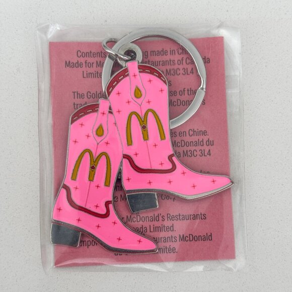 McDonald's - Shania Twain - Cowgirl Pink Cowboy Boots Keychain - Picture 5 of 8